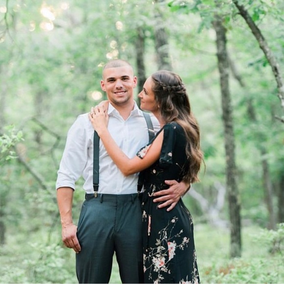 Dynamite Black Dress with Floral Print - Picture 3 of 3